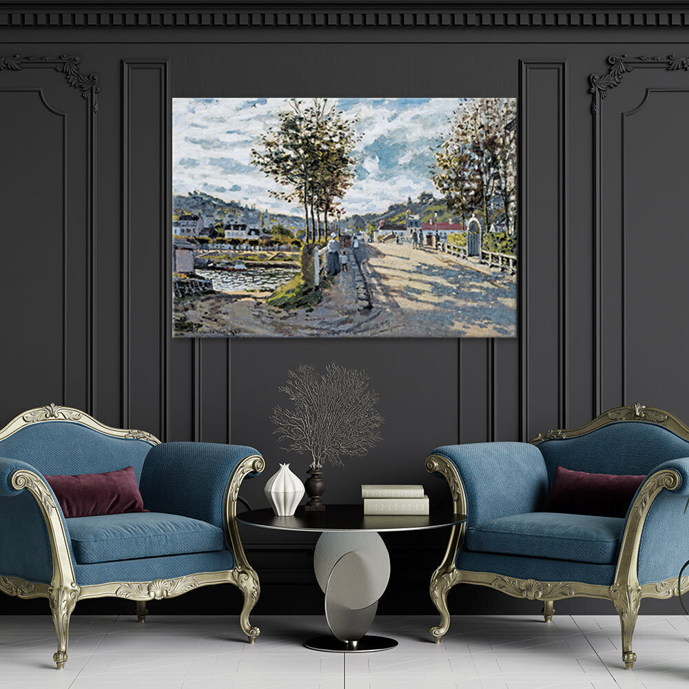 Kankaalle maalaus, Claude Monet, Bougival Bridge hinta ja tiedot | Taulut | hobbyhall.fi