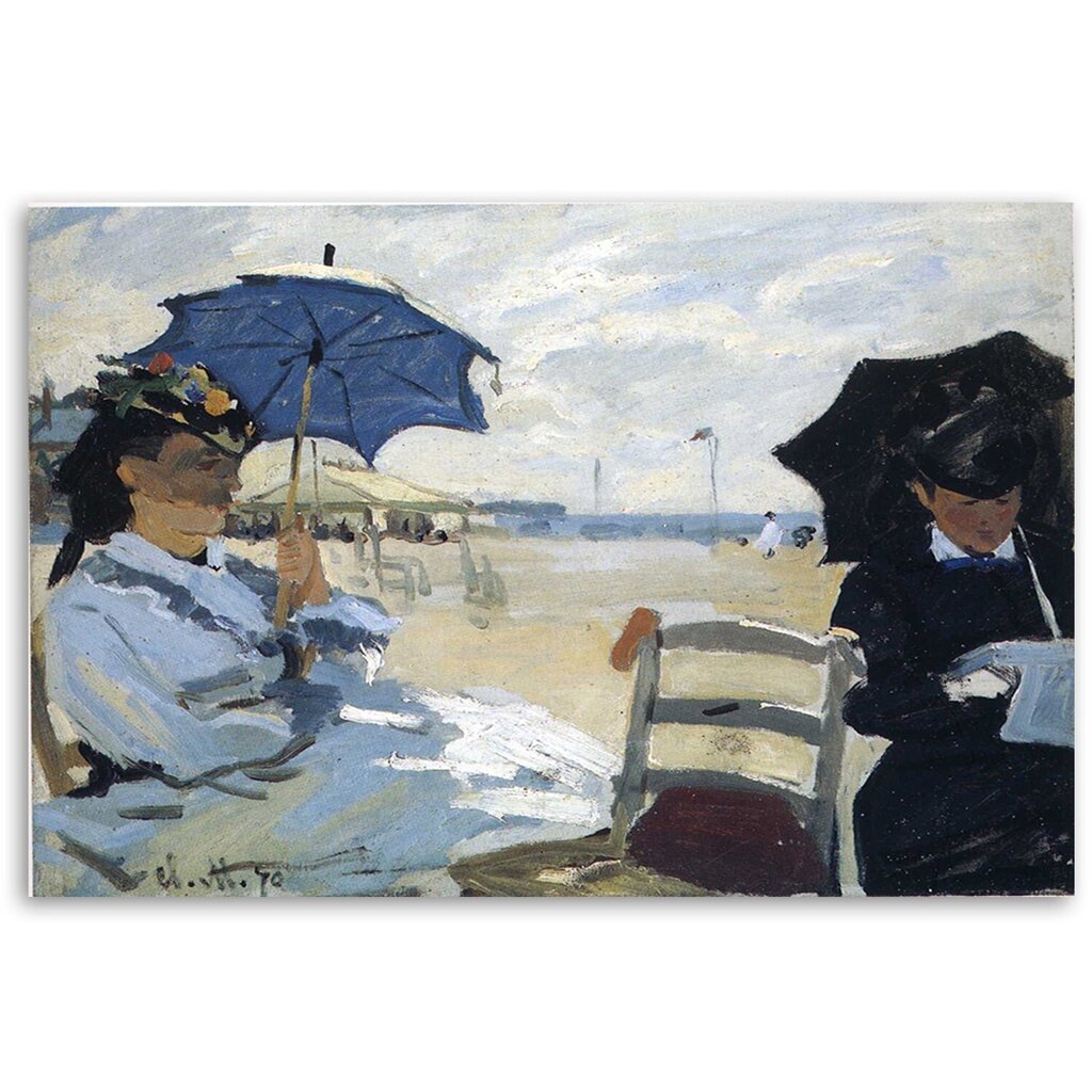Kankaalle maalaus, Claude Monet, Trouville Beach hinta ja tiedot | Taulut | hobbyhall.fi