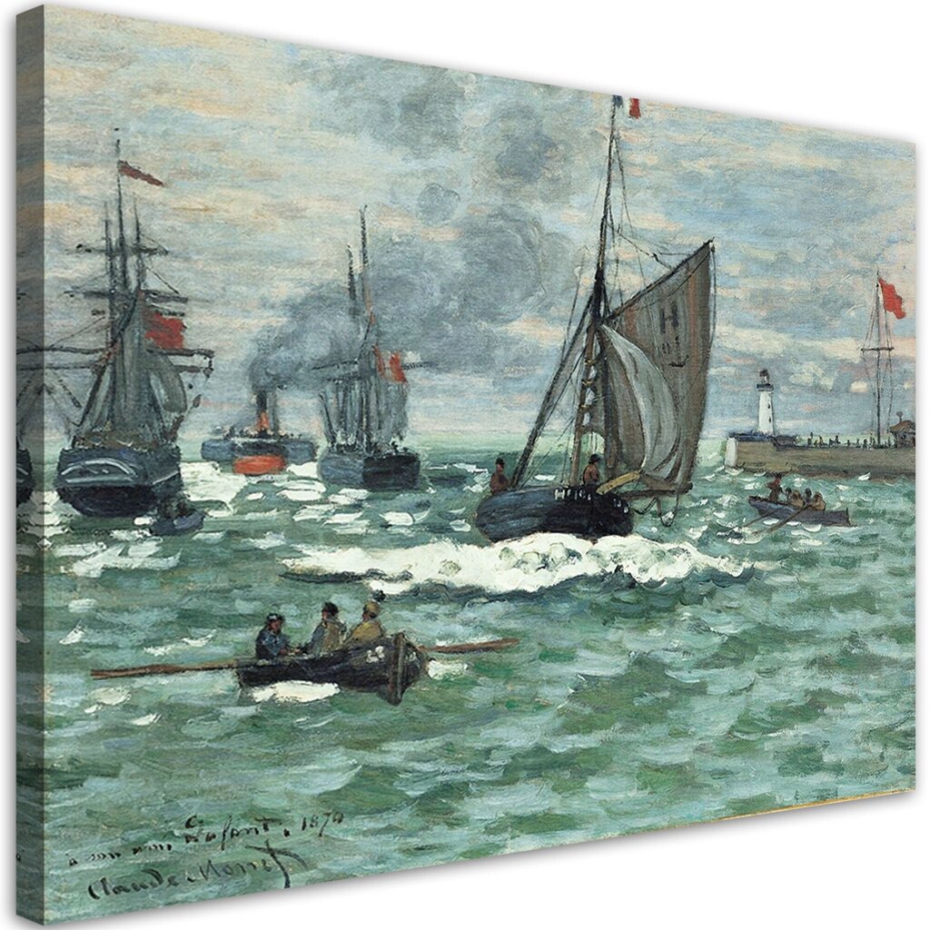 Kankaalle maalaus, Claude Monet, Havro Harborin tulot hinta ja tiedot | Taulut | hobbyhall.fi