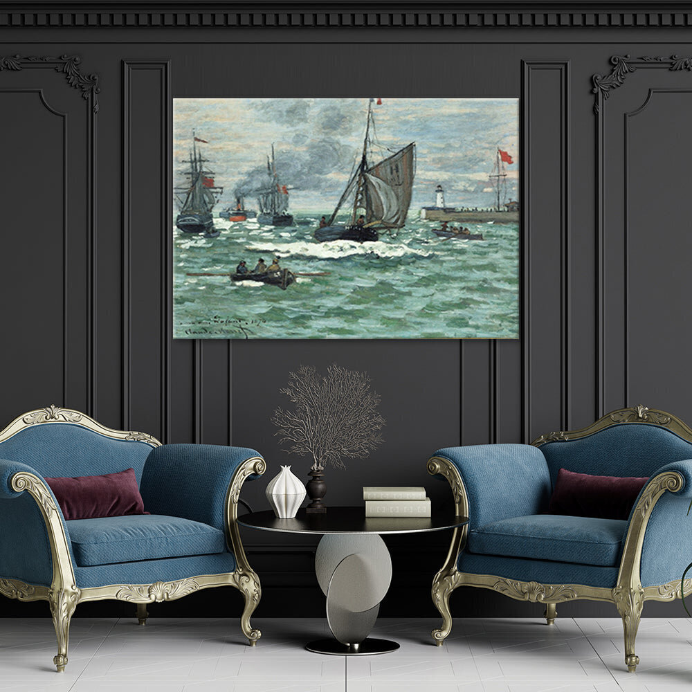 Kankaalle maalaus, Claude Monet, Havro Harborin tulot hinta ja tiedot | Taulut | hobbyhall.fi