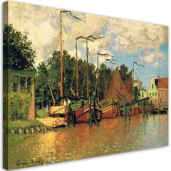 Kankaalle maalaus, Claude Monet, proomut Zaandamissa hinta ja tiedot | Taulut | hobbyhall.fi