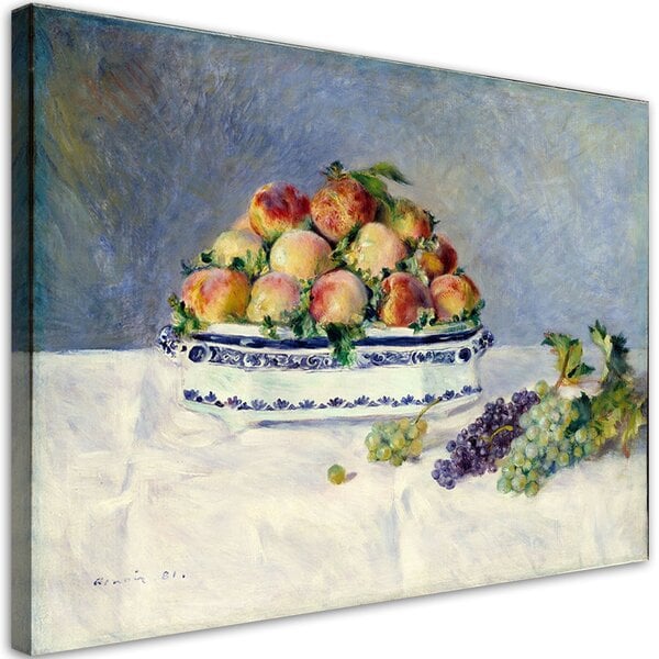 Kankaalle maalaus, Pierre Auguste Renoir, Still Lifes Peaches