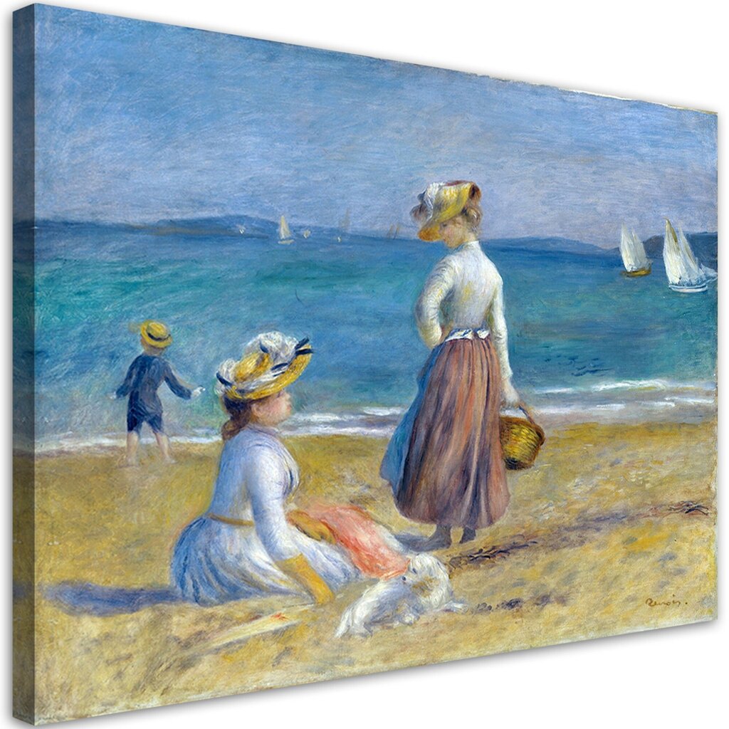 Kankaalle maalaus, Pierre Auguste Renoir, rannalla hinta ja tiedot | Taulut | hobbyhall.fi