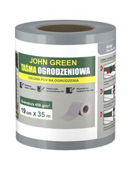 Aitateippi JohnGreen, 0,19 x 35 m + 20 klipsiä, harmaa hinta ja tiedot | Aidat ja tarvikkeet | hobbyhall.fi