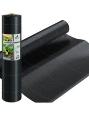 Agrotekstiili rikkaruohoja vastaan ​​JohnGreen 0,8x50 m, 70 g/m2, musta hinta ja tiedot | Puutarhatyökalut | hobbyhall.fi