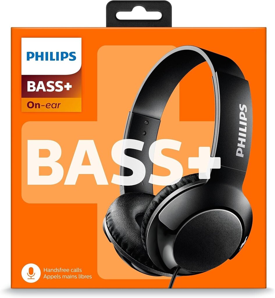 Philips Audio SHB3075BL BASS+, Musta hinta ja tiedot | Kuulokkeet | hobbyhall.fi