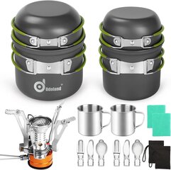 Odoland Multi-PCS Camping Utensil Set 16 kpl hinta ja tiedot | Retkiastiat | hobbyhall.fi