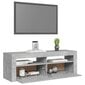 vidaXL TV-taso LED-valoilla betoninharmaa 120x35x40 cm hinta ja tiedot | TV-tasot | hobbyhall.fi