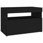 vidaXL TV-taso LED-valoilla musta 60x35x40 cm hinta ja tiedot | TV-tasot | hobbyhall.fi