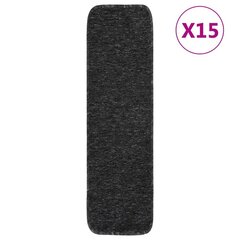 vidaXL Liukumattomat porrasmatot 15 kpl 75x20cm antrasiitti suorakaide hinta ja tiedot | Isot matot | hobbyhall.fi