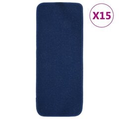 vidaXL Liukumattomat porrasmatot 15 kpl 60x25 cm sininen suorakaide hinta ja tiedot | Isot matot | hobbyhall.fi