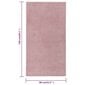 vidaXL Lyhytnukkainen matto 80x150 cm pinkki hinta ja tiedot | Isot matot | hobbyhall.fi