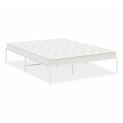 vidaXL Metallinen sängynrunko valkoinen 160x200 cm hinta ja tiedot | Sängyt | hobbyhall.fi