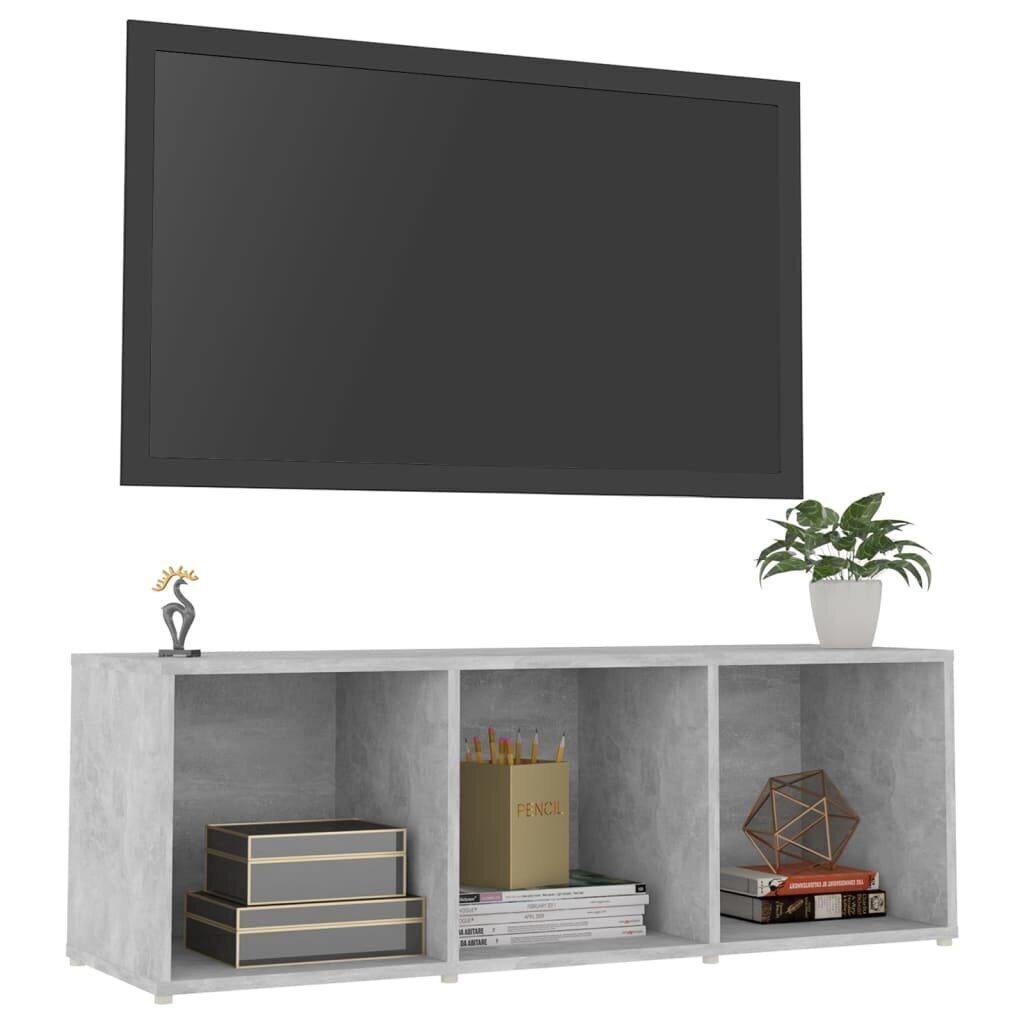 vidaXL TV-taso betoninharmaa 107x35x37 cm lastulevy hinta ja tiedot | TV-tasot | hobbyhall.fi