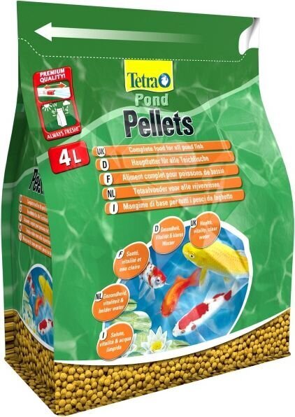 Žuvų maistas Tetra Pond Pellets, 4 L hinta ja tiedot | Kalanruoka | hobbyhall.fi