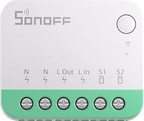 Älykytkin Sonoff MINIR4M 1 kanavan WiFi (yhteensopiva eri materiaalien kanssa) hinta ja tiedot | Sonoff Kodin turvajärjestelmät | hobbyhall.fi