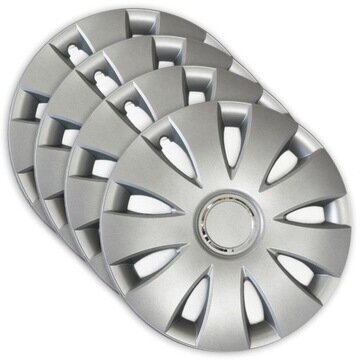 4× Jestic hubcap 15" hopea hinta ja tiedot | Pölykapselit | hobbyhall.fi