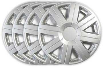 4× Jestic hubcap 15" hopea hinta ja tiedot | Pölykapselit | hobbyhall.fi