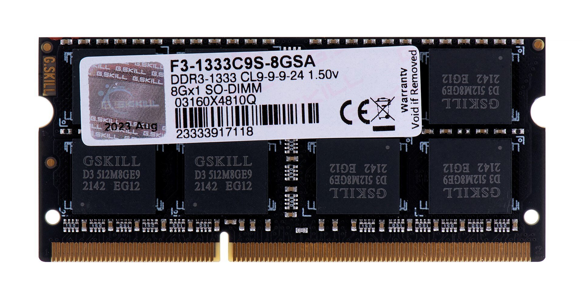 G.Skill 8GB DDR3 DIMM hinta ja tiedot | Muisti (RAM) | hobbyhall.fi