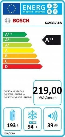 Bosch Serie 4 KGV33VLEA hinta ja tiedot | Jääkaapit | hobbyhall.fi