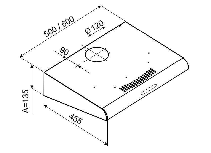 MPM MPM-61-PX-70 hinta ja tiedot | Liesituulettimet | hobbyhall.fi