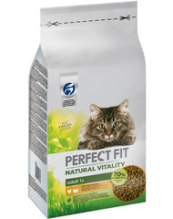 Perfect Fit Natural Vitality kissanruoka kanan ja kalkkunan kanssa, 6 kg hinta ja tiedot | Kissan kuivaruoka | hobbyhall.fi