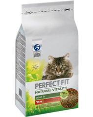 Perfect Fit Natural Vitality kissanruoka naudan- ja kanalihalla, 6 kg hinta ja tiedot | Kissan kuivaruoka | hobbyhall.fi