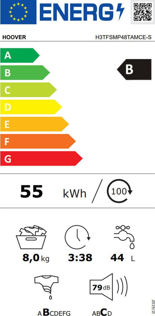 Hoover H3TFSMP48TAMCE-S hinta ja tiedot | Pyykinpesukoneet | hobbyhall.fi