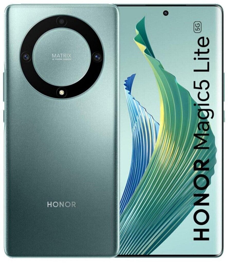 Honor Magic 5 Lite 5G 6/128GB green hinta ja tiedot | Matkapuhelimet | hobbyhall.fi