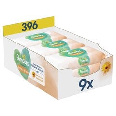 Pampers Harmonie Protect & Care kosteat vauvapyyhkeet, 9 pakettia hinta ja tiedot | Vauvojen kosteuspyyhkeet | hobbyhall.fi