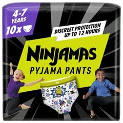 Pampers Ninjamas Pyjama Pajama Pants Space, 10 kpl, 17-30 kg hinta ja tiedot | Vaipat | hobbyhall.fi