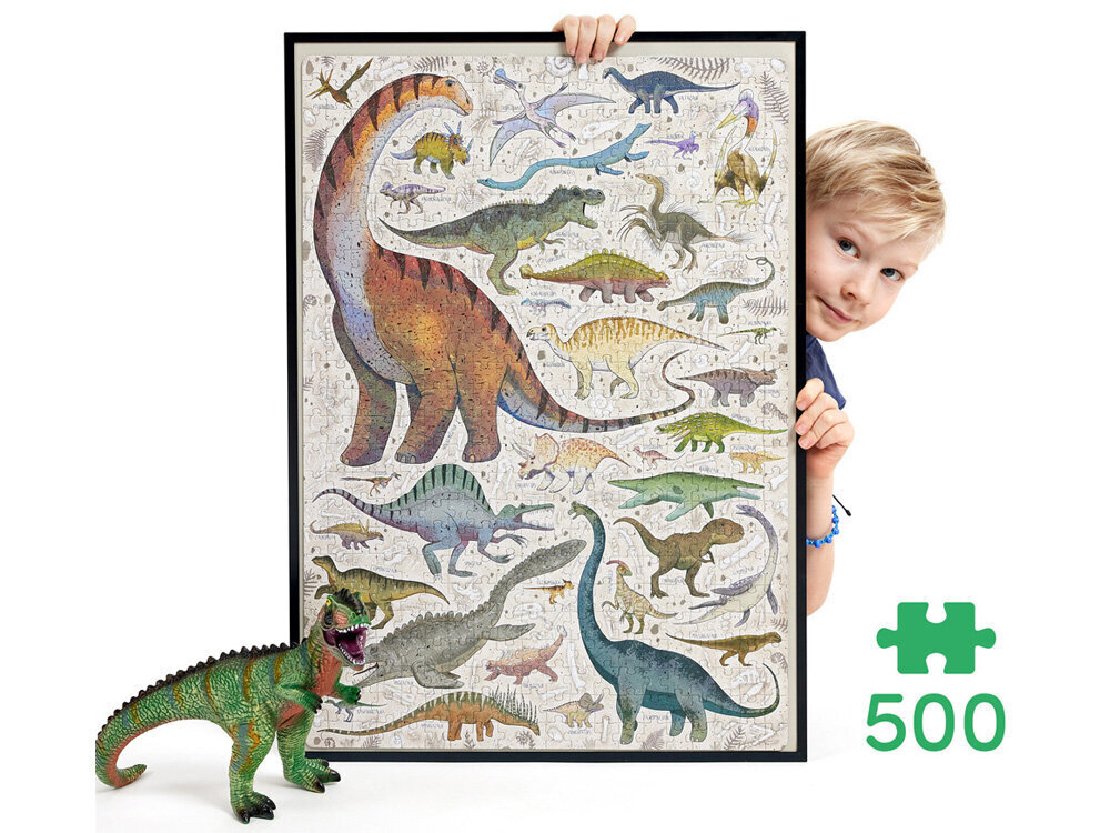 Dinosaurukset palapeli, 500 palaa hinta ja tiedot | Palapelit | hobbyhall.fi