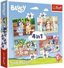 Trefi Bluey 4-in-1 -palapeli hinta ja tiedot | Palapelit | hobbyhall.fi