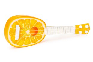 Ukulelekitara lapsille, 4-kielinen, oranssi hinta ja tiedot | Kehittävät lelut | hobbyhall.fi