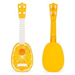 Ukulelekitara lapsille, 4-kielinen, oranssi hinta ja tiedot | Kehittävät lelut | hobbyhall.fi