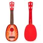 Ukulelekitara lapsille, 4-kielinen, punainen hinta ja tiedot | Kehittävät lelut | hobbyhall.fi