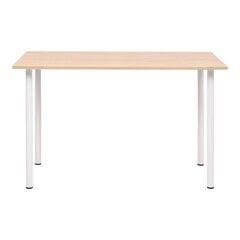 vidaXL Ruokapöytä 120x60x73 cm tammi ja valkoinen hinta ja tiedot | Ruokapöydät | hobbyhall.fi