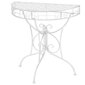 vidaXL Sivupöytä vintagetyyli puoliympyrä metalli 72x36x74 cm hopea hinta ja tiedot | Sohvapöydät | hobbyhall.fi