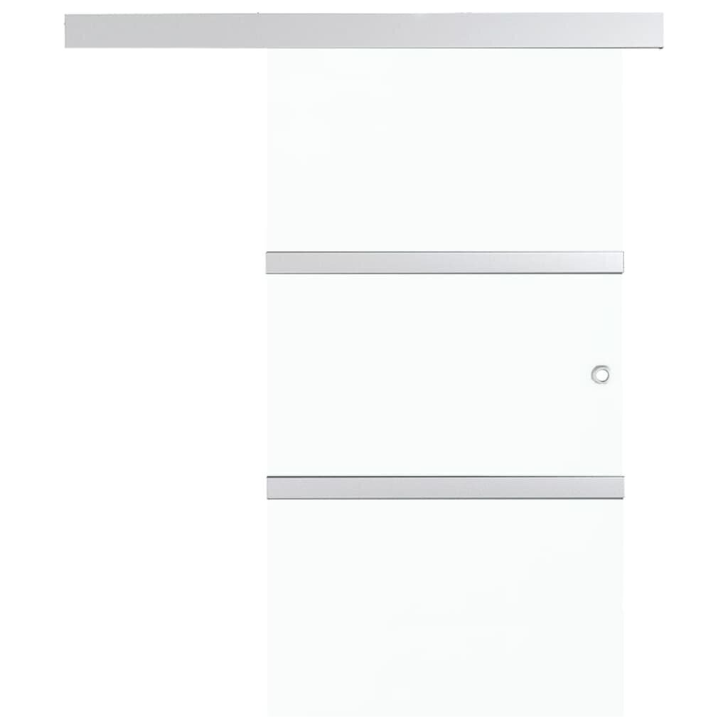 vidaXL Liukuovi soft-stopeilla ESG-lasi ja alumiini 90x205 cm hinta ja tiedot | Sisäovet | hobbyhall.fi