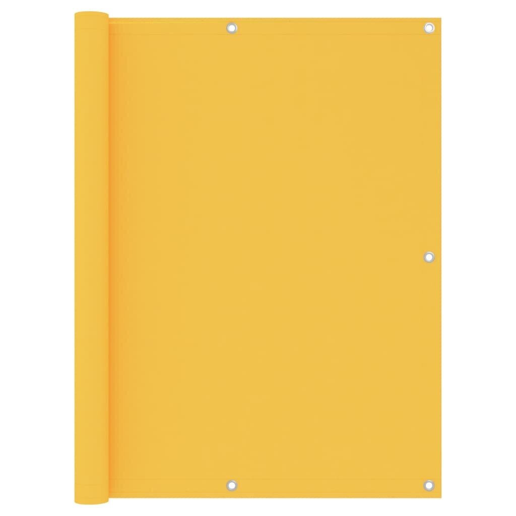 vidaXL Parvekkeen suoja keltainen 120x300cm Oxford kangas hinta ja tiedot | Aurinkovarjot ja markiisit | hobbyhall.fi