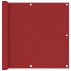 vidaXL Parvekkeen suoja punainen 90x400 cm Oxford kangas hinta ja tiedot | Aurinkovarjot ja markiisit | hobbyhall.fi