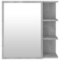 vidaXL Kylpyhuoneen peilikaappi betoninharmaa 62,5x20,5x64cm lastulevy hinta ja tiedot | Kylpyhuonekaapit | hobbyhall.fi