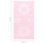 vidaXL Ulkomatto pinkki 160x230 cm PP hinta ja tiedot | Isot matot | hobbyhall.fi