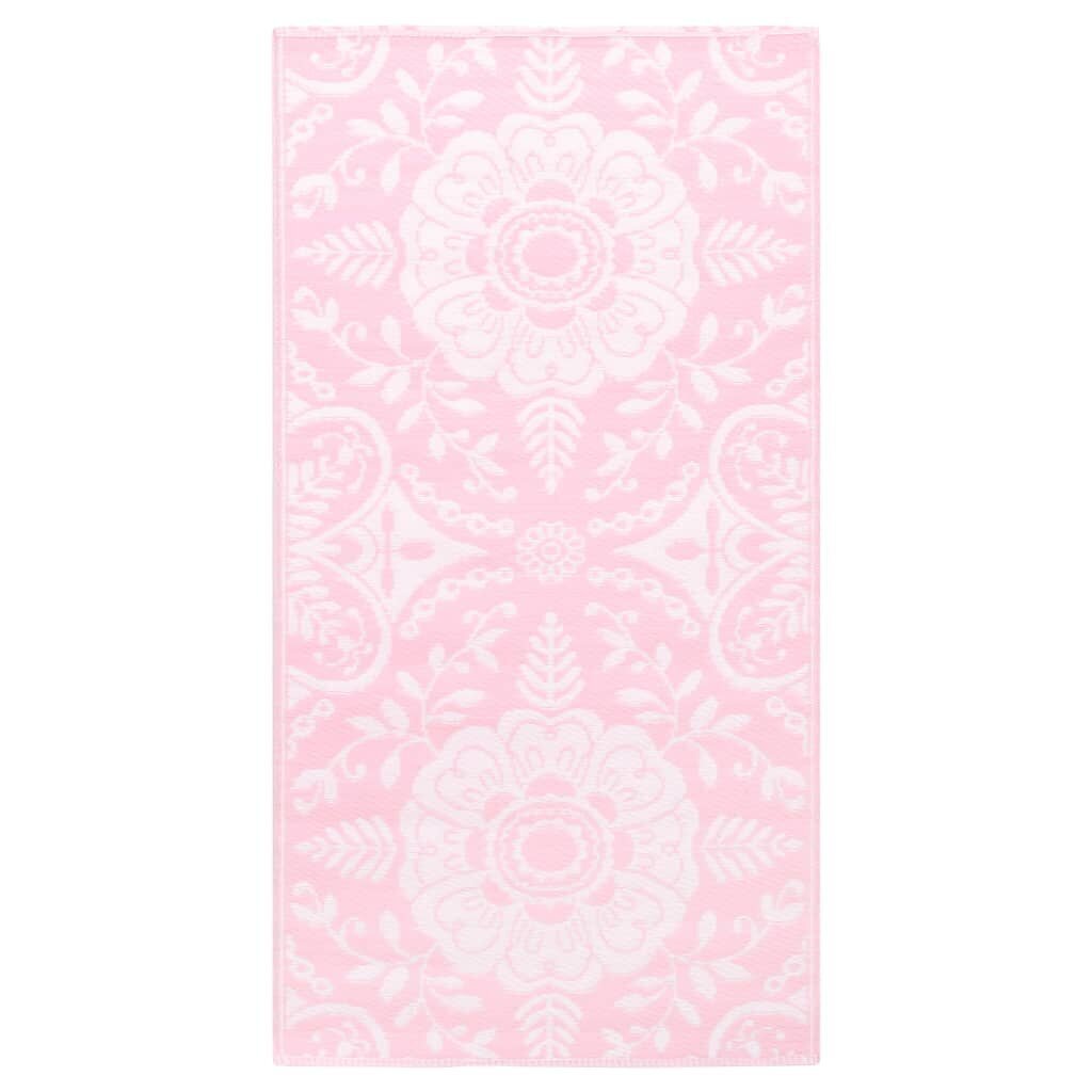 vidaXL Ulkomatto pinkki 160x230 cm PP hinta ja tiedot | Isot matot | hobbyhall.fi