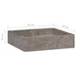 vidaXL Pesuallas harmaa 40x40x10 cm marmori hinta ja tiedot | Pesualtaat | hobbyhall.fi