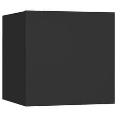 vidaXL Yöpöytä musta 30,5x30x30 cm lastulevy hinta ja tiedot | Yöpöydät | hobbyhall.fi