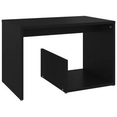 vidaXL Sivupöytä musta 59x36x38 cm lastulevy hinta ja tiedot | Sohvapöydät | hobbyhall.fi
