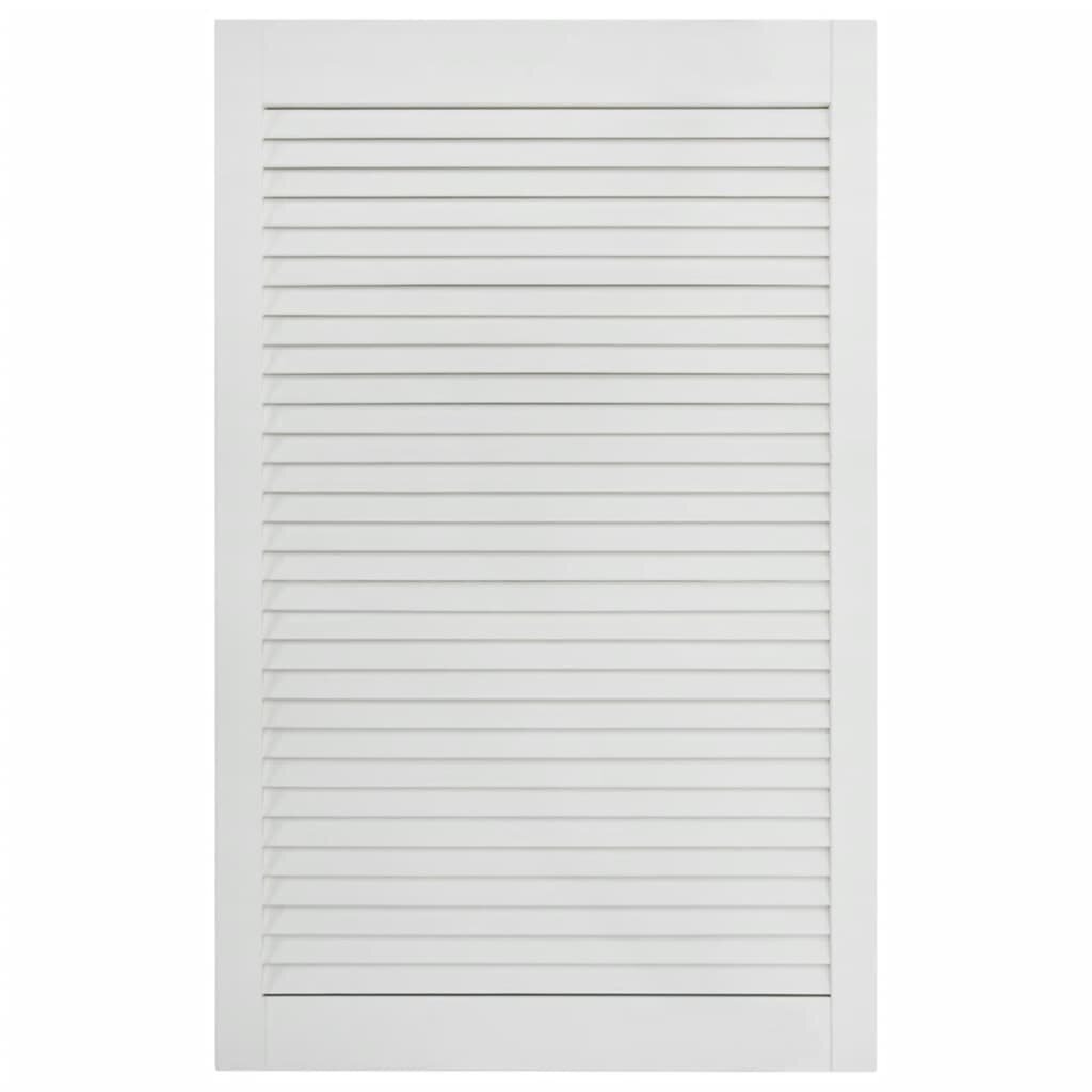 vidaXL Kaapin ovi säleikkömuotoilu valkoinen 99,3x59,4 cm täysi mänty hinta ja tiedot | Kaihtimet | hobbyhall.fi