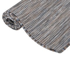 vidaXL Ulkomatto Flatweave 160x230 cm ruskea ja sininen hinta ja tiedot | Isot matot | hobbyhall.fi