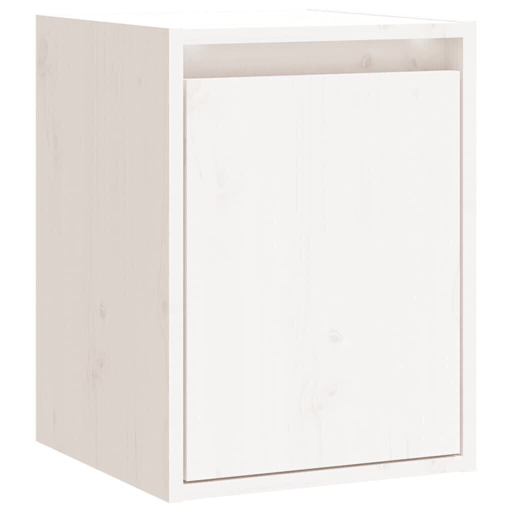 vidaXL Seinäkaapit 2 kpl valkoinen 30x30x40 cm täysi mänty hinta ja tiedot | Hyllyt | hobbyhall.fi